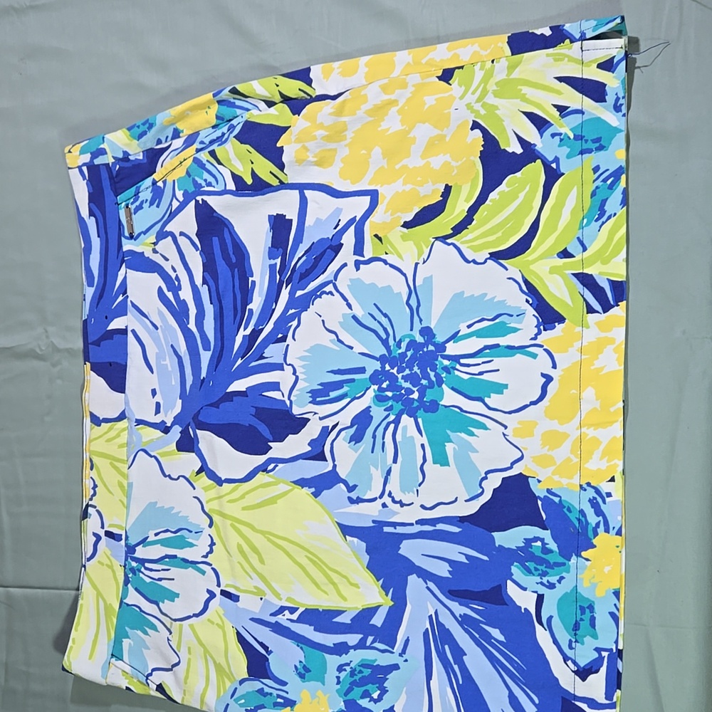 Rafaella Blue and Yellow Floral Womens XL Skort Shorts